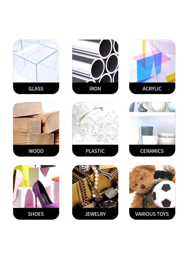 AO DE GU غراء فائق القوة 20 جرام شفاف سريع الالتصاق للأعمال اليدوية والإصلاح للبلاستيك والمعدن والمطاط والخشب والجلد والسيراميك والزجاج متعدد الاستخدامات - Image 3